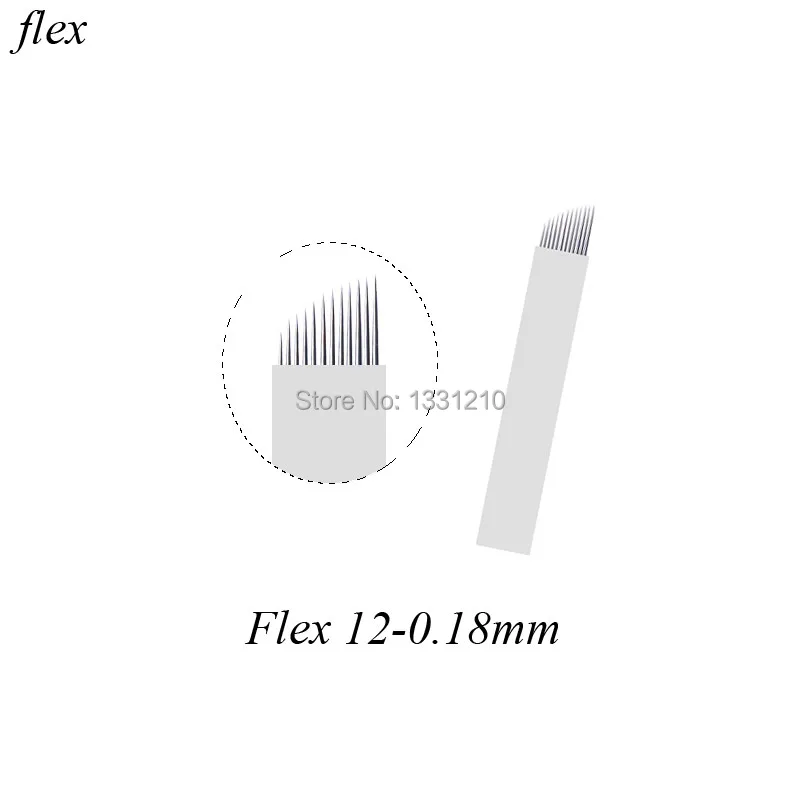 12CF 0.18mm Nano Microblading Needles Blades Lamina Agulha  Permanent Makeup Eyebrow Tattoo Microblading Blade Needle