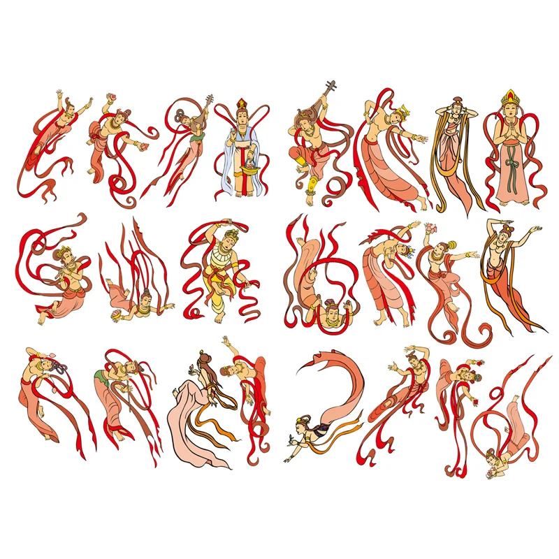 1 PCS Chinese Myth Dragon Decor Cute Aesthetic Book Journal Stickers Scrapbooking Stationery Sticker Flakes Art Supplies