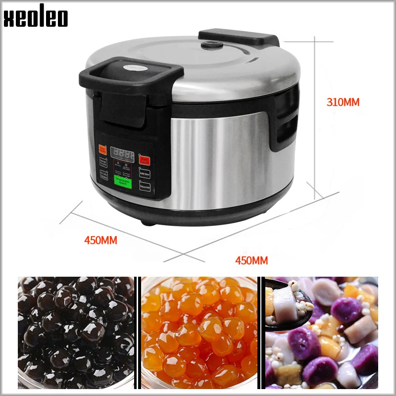 XEOLEO 16L Pearl cooker Tapioca pearls boiling machine Milk tea shop Cassava cooking machine Non-stick pan Pearl taste good