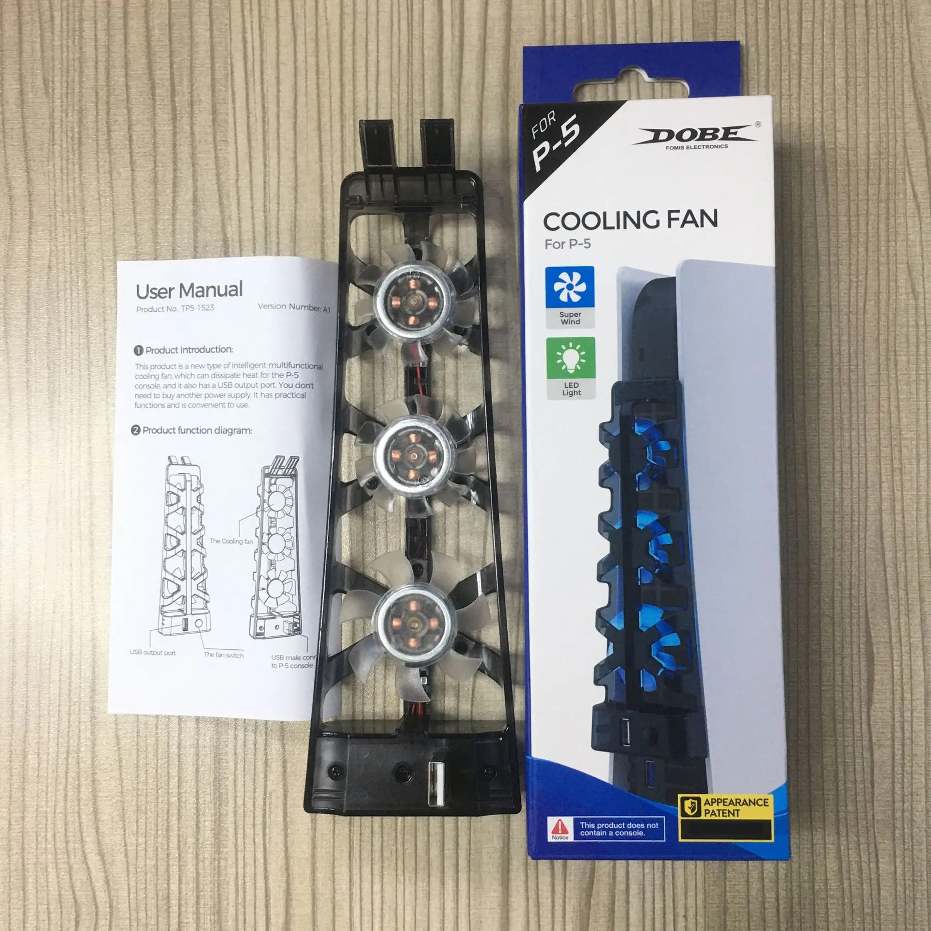 2025 DOBE для консоли PS5, охлаждающий вентилятор, кулер для игровой консоли, умный контроль температуры, 3 вентилятора, системная станция для Sony Playstation 5