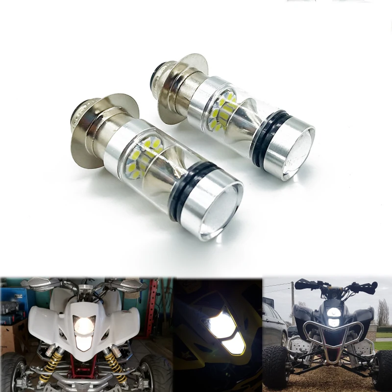 03-08 LTZ400 100W 6000K 1100LM H6 LED Headlight Light White ATV For Suzuki LTZ 400 Z400 QUADSPORT 2003 2004 2005 2006 2007 2008