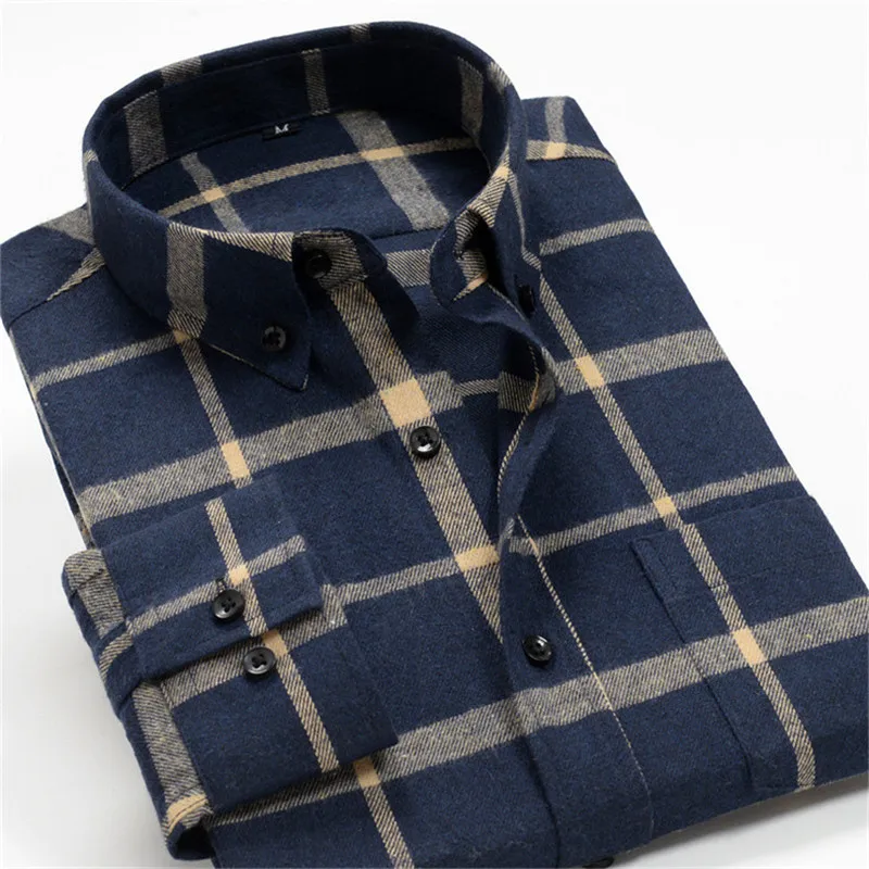 Camisa a cuadros informal de negocios para hombre, camisa holgada de manga larga a la moda, talla grande 8XL, 9XL, 10XL, primavera y otoño, novedad