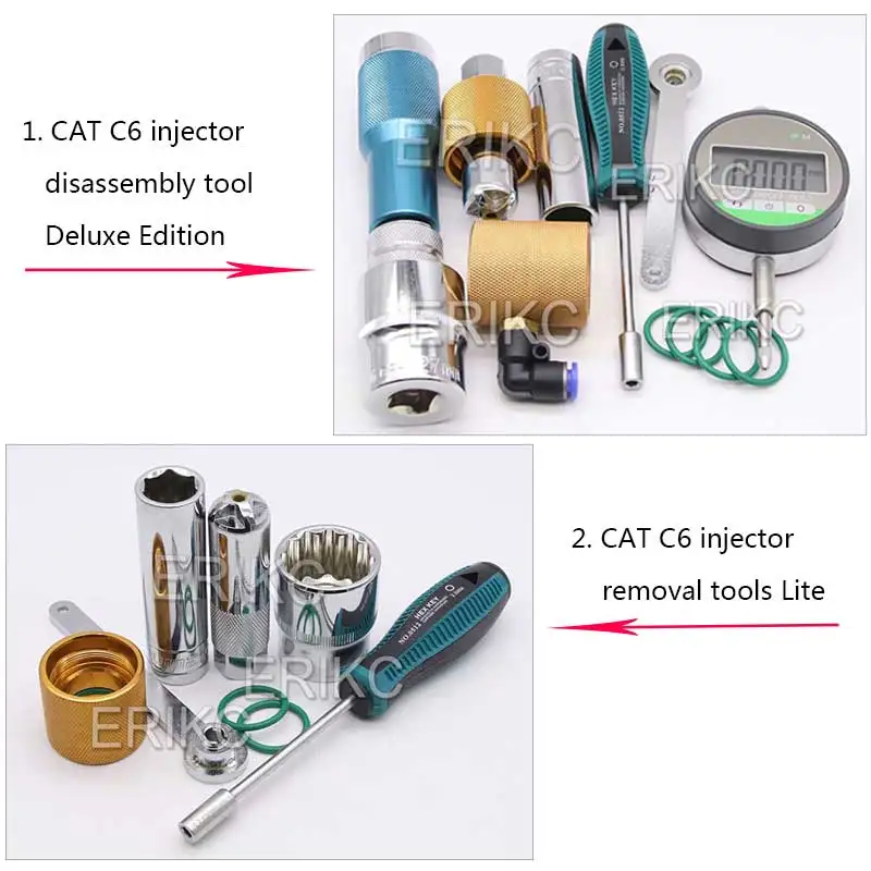 ERIKC Cat Injector Solenoid Valve Gap Stroke Adjusting Measuring Tool Kits for Caterpillar 320D C6 C6.4