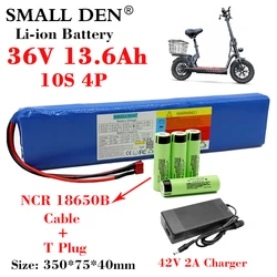 36V 13.6Ah NCR18650B li-ion battery pack 10S4P 500W 13600mAh high capacity Electric bicycle scooter ebike battery+42V 2A Charger