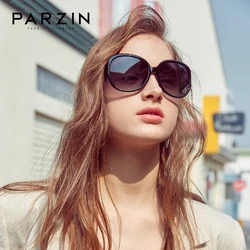 PARZIN Polarized Overized Sunglasses Women Oval Fashion Designer Sun Glasses Quality Eyewear For Driving Lens De Sol Mujer