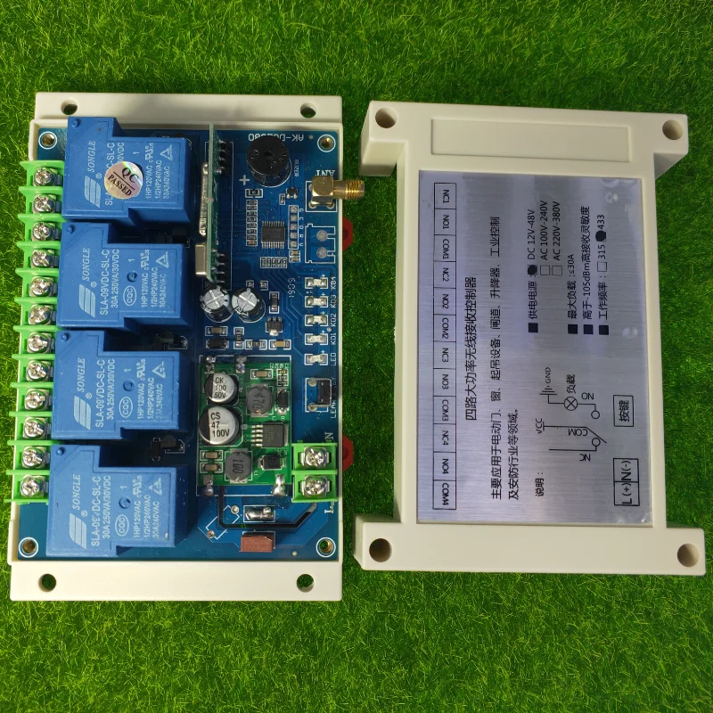 433MHz DC12V 24V 36V 48V 4CH rf pilot zdalnego sterowania przełącznik bezprzewodowy przekaźnik odbiorczy kontroler usb akumulator do garażu \\ drzwi