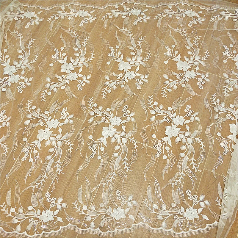 

new lace embroidery special fabric DIY for bridal dress