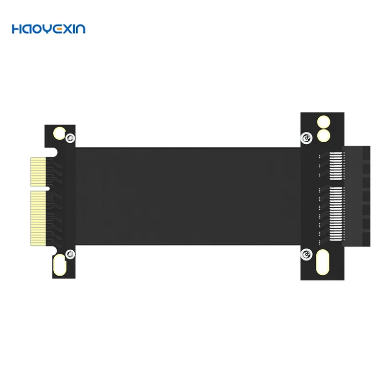 Pci-E3.0 express-cabo de extensão para conversor de cartão, de 4x para 4x, cabo de extensão, banhado a ouro, pci-e x4