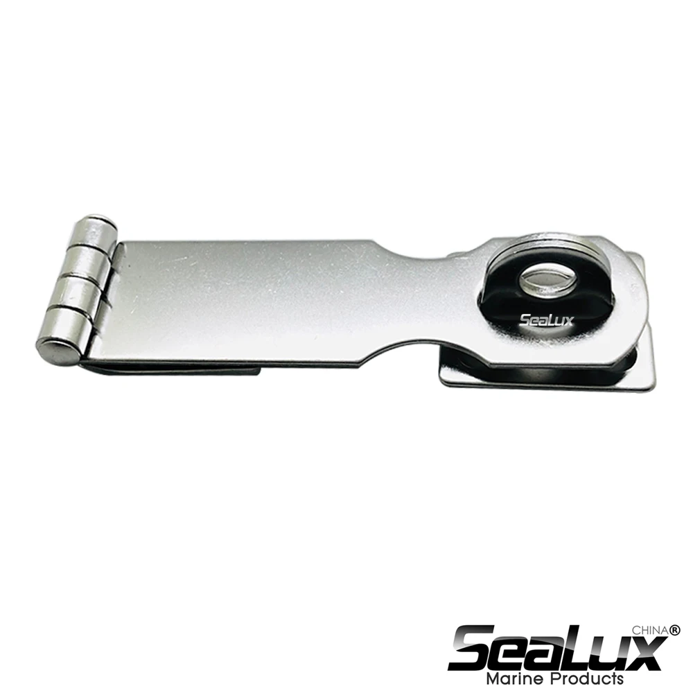 Sealux Marine grade Stainless Steel Hardware Swivel Eye Locking Safty Hasp latch fixed plate for Boat Yacht Marine accessory