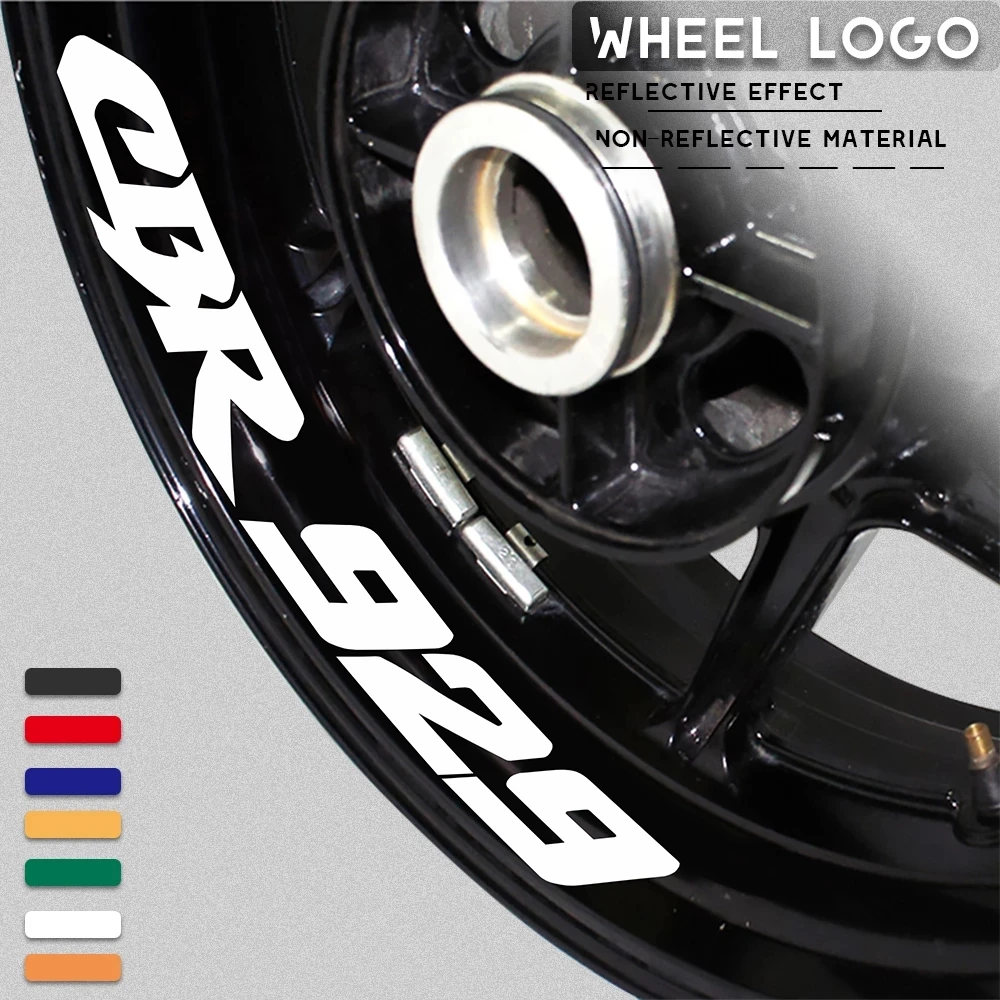 Motorcycle Wheel Rim Modified Decals Waterproof Reflective Custom Decorative Stickers For HONDA CBR929 cbr 929