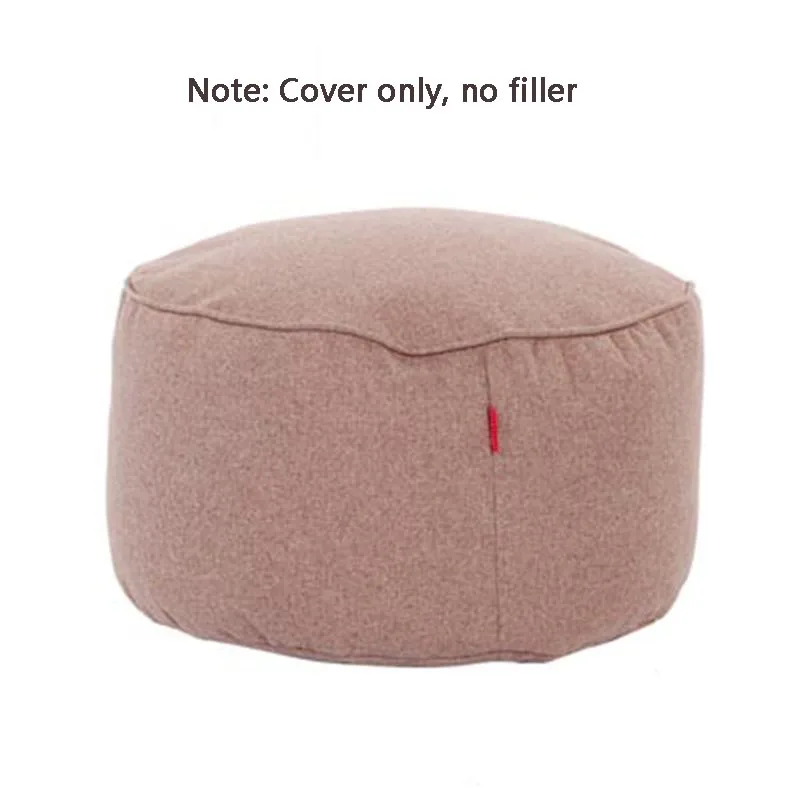 

Ottoman Sofa Cover Round Bean Bag Chair For Kids Footstool Sofa Cover Japanese Tatami Lazy Sofa Chair Living Room Furniture