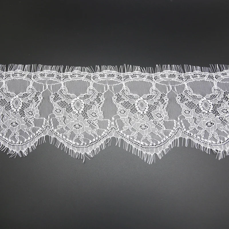 (3 meters/lot) 140mm White Black lace fabric Webbing Clothing Accessories lace material Handmade