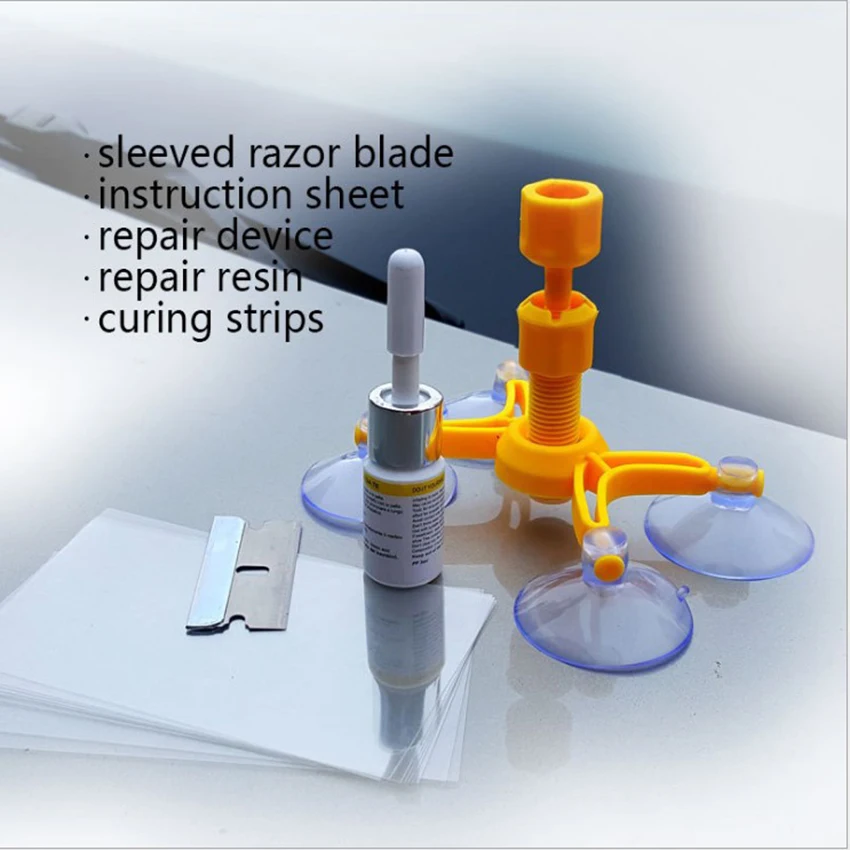 DIY Auto Glass Repair Kit, Windshield Crack Repair Kit, Car Window Repair kit for Repair Windshield Crack, Simple Operation