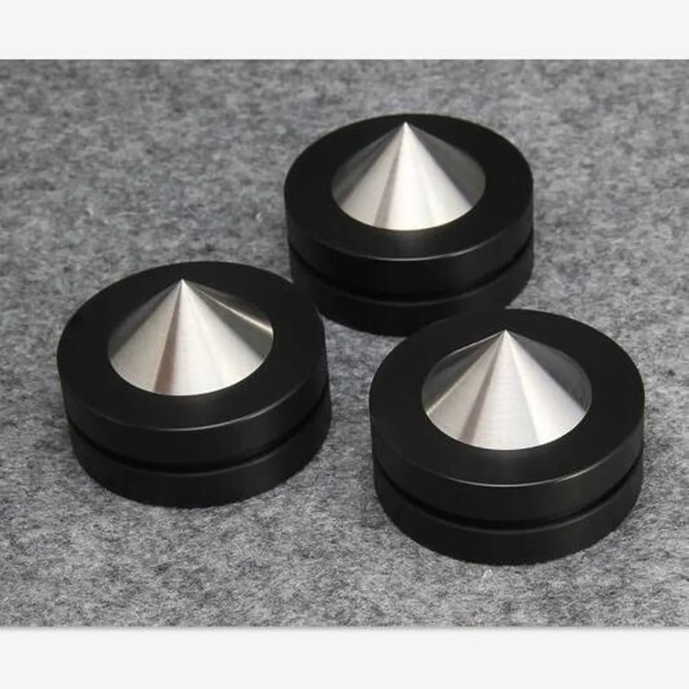 

4PCS/LOT 39*26mm Preamp DAC LP CD Player Amplifier Speaker Isolation Machine Spike Feet Pad 304 Stainless Steel Graphite