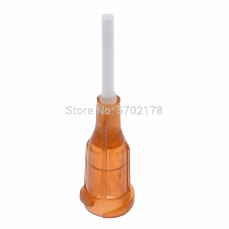 Seringa misturada de plástico com agulhas, acessório de plástico diy com ponta flexível para distribuição de cola, 14-25ga, 120 peças