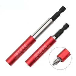 BROPPE CR-V 80mm Adjustable Screwdriver Bit Extension Rod 1/4 Inch Hex Shank Quick Connect