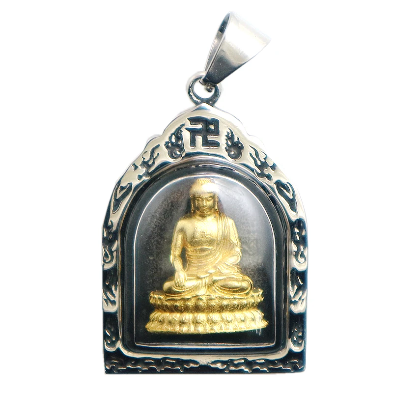 Unisex 316L Stainless Steel Buddha Pendant Newest