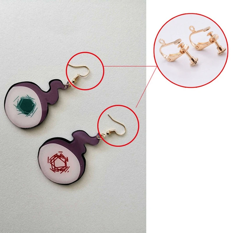 Boucles d'Oreilles et réinitialisation d'Oreille pour Fille et Garçon, Accessoires de Costume Cosplay, Anime Jibaku Shounen/Toilet Bound HanCabo kun Yugi Amane