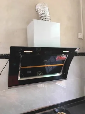 Mặt Bếp Hút Phạm Vi Hút Vệ Sinh Tự Động Xả Hood Somatosensory Điều Khiển Lớn-Màn Hình Hiển Thị Kỹ Thuật Số Dual-Xe Máy