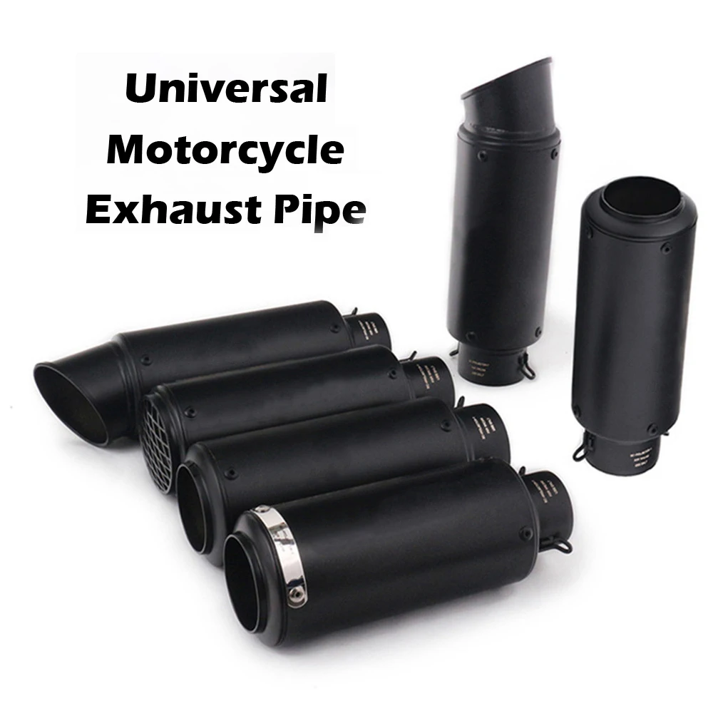 51mm 61mm Exhaust Motorcycle Escape Moto Muffler For Cafe Racer Dirt Bike MT 09 GSR750 TRK 502 LTZ400 GSR600 FZ6 TMAX 530 PXC125