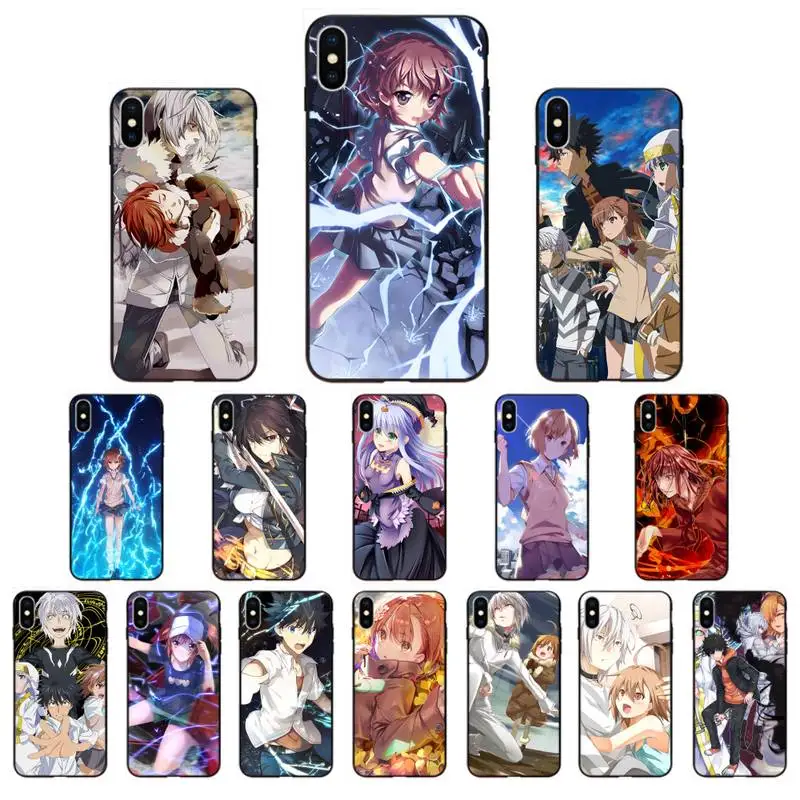 YNDFCNB Toaru Majutsu no Index Phone Case for iphone 11 12 Mini Pro Max X XS MAX 6 6s 7 8 Plus 5 5S 5SE XR SE2020