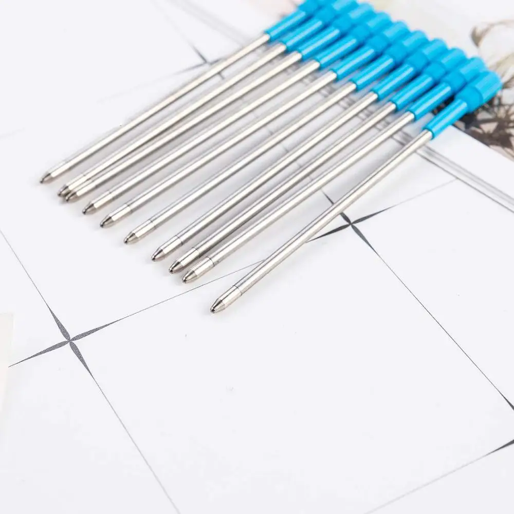 1 PCS 3.2 Inch Blue Ink Ballpoint Pen Replacement Refills Smooth Writing Ball Point Pen Refills Core For Big Crystal Diamond Pen