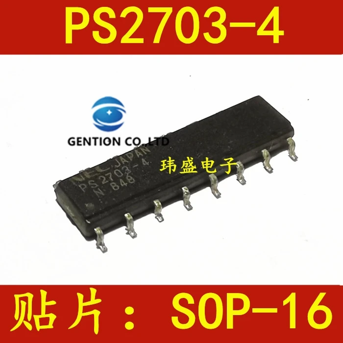 

10PCS PS2703-4 PS2703 SOP-16 optical coupling isolator optical coupling in stock 100% new and original