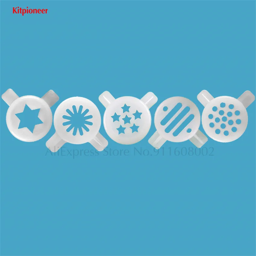 5 في 1 قبعات النمذجة الرائعة قطع الغيار آلة خدمة لينة الآيس كريم ماجيك شكل الأغطية اكسسوارات القطر الداخلي 29 مللي متر