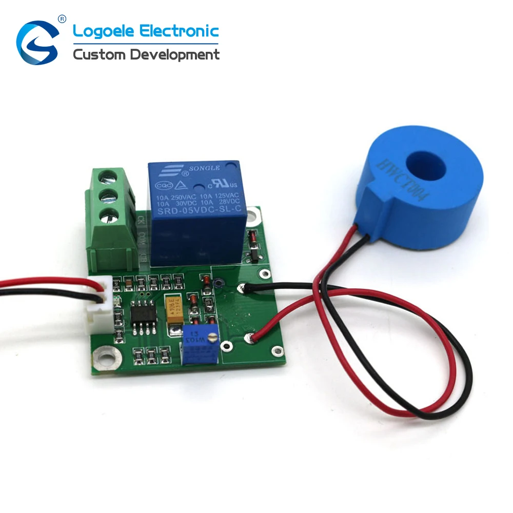 AC Current Sensor Current Transformer 0-50A 20A 10A 5A Overcurrent Short-Circuit Protection Detection Module