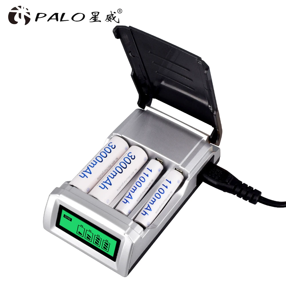 PALO-pilas recargables AA de 8 Uds., 1,2 V, 3000mAh, 1100mAh, para juguetes, coche, luz Led