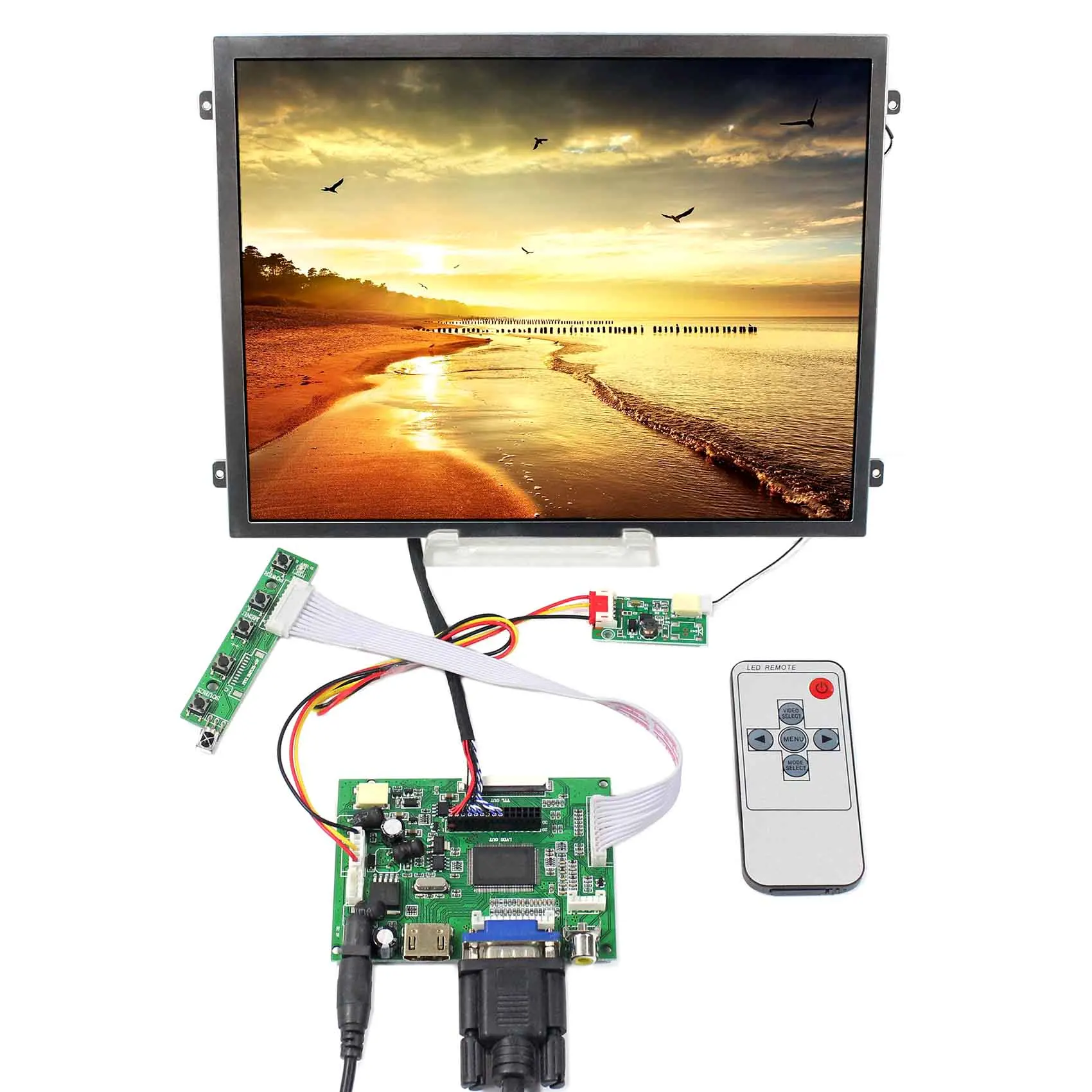 

10.4" IPS LCD Screen 10.4inch 1024x768 VS140T-003A Brightness 500nit with HD MI VGA+2AV LCD Controller Board VS-TY2662-V1