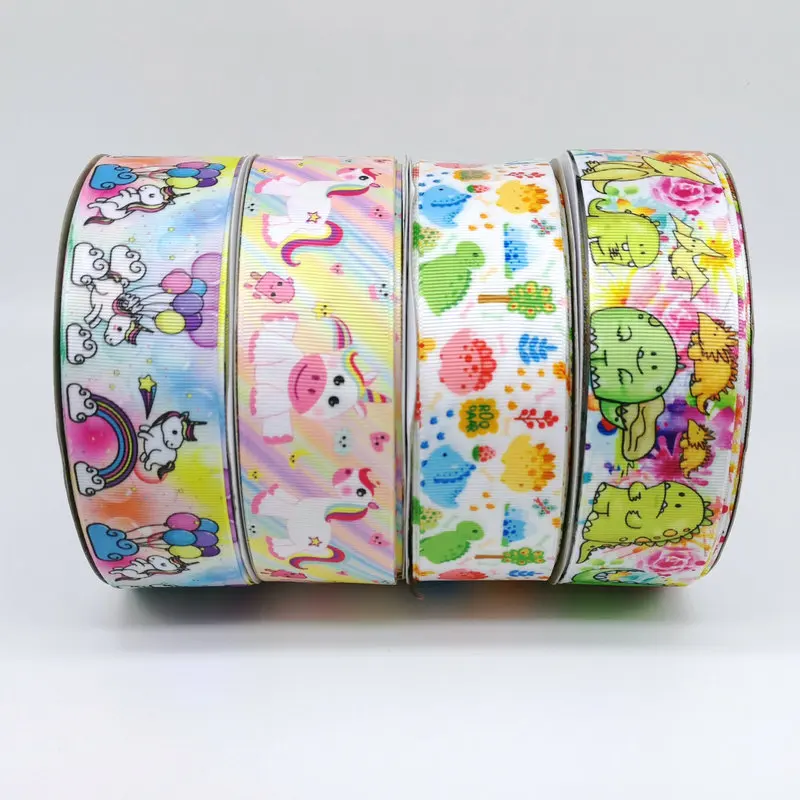 5 Meters beauty Cartoon Ribbon Grosgrain 25MM DIY Handmade Character Ribbons For Crafts Custom Ribbon Decoration Trims Sewing