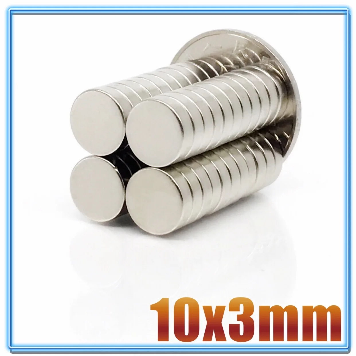 

20-500Pcs 10x3 Neodymium Magnet 10mm x 3mm N35 NdFeB Round Super Powerful Strong Permanent Magnetic imanes Disc 10*3