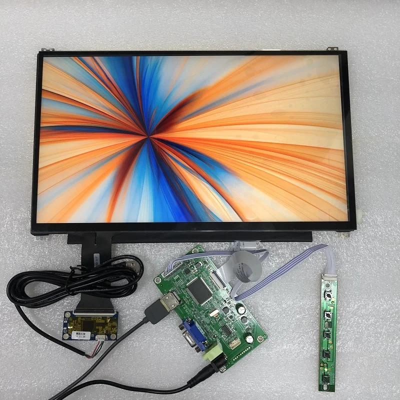 

13.3 inch display capacitive touch module kit 1920X1080 IPS 10 point capacitive touch LCD Car Module Raspberry Pi3 Module