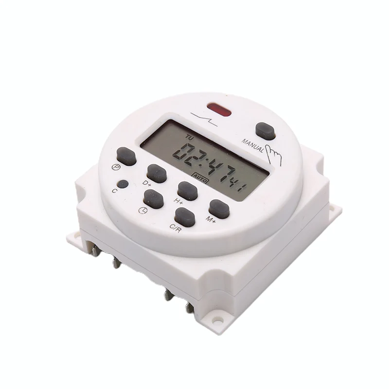 CN101A 12V 24V 110V 240V LCD digitale Timer di alimentazione interruttore orario programmabile sveglia relè interruttore Timer luce