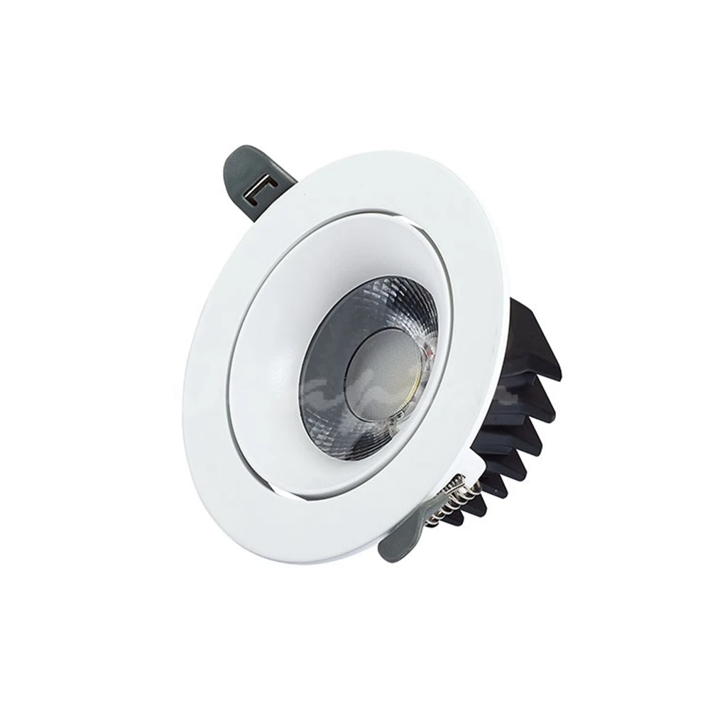 4pcs Recessed LED Downlight 5W 10W 15W 20W Adjustable Spot LED Ceiling Down Light 90-260V Dimmable LED Spotlight