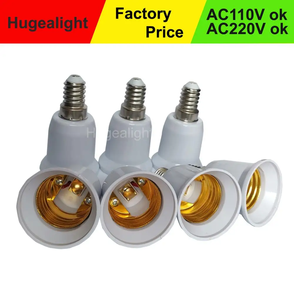 E14 To E27 Adapter Conversion Socket  Fireproof Plastic Converter High Quality Material Socket Light Bulb Adapter Lamp Holder