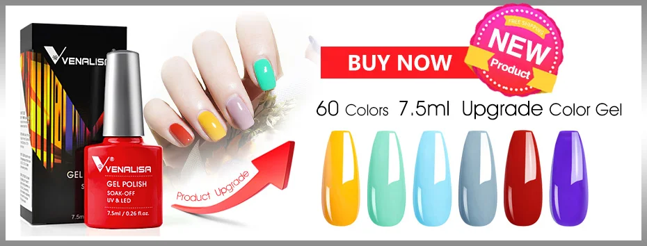 6 stücke Neon Farbe Gel Lack VENALISA Nagel Gel Polnisch Fluoreszenz Nagel Salon Gel Lack Soak off UV LED Helle gel Nagellack – Detail 15