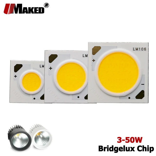 Supper Bright LED COB Chips 3 7 12 15 18 20 30-50W Ra90 36V 1304 1520 3000K-4000K-6000K Aluminum Base Diode Beads Źródła światła