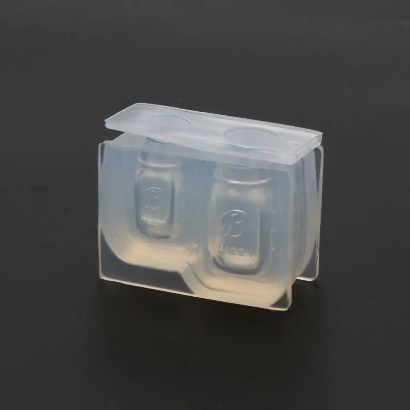 Mini Honey Jar Resin Mold DIY Bottle Pendant Silicone Molds Handmade UV Resin Casting Miniature Play Jewelry Making