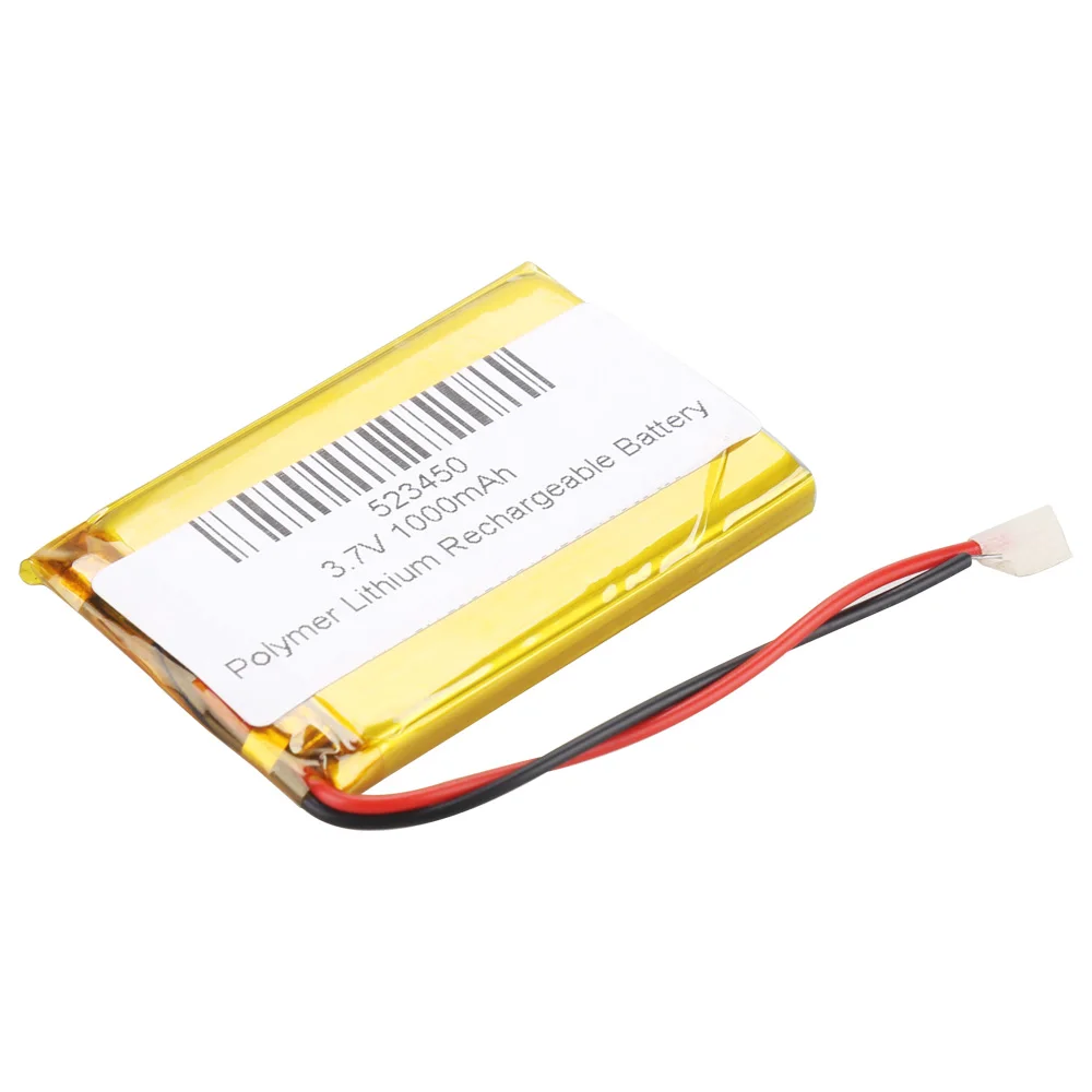 3.7V 1000mAh 523450 polimerowy akumulator litowy akumulator litowo-jonowy do smartfona DVD MP3 MP4 Led