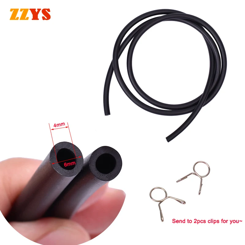 

4x6mm Universal Motorcycle Fuel Exhaust Pipe Valve Vacuum Oil Tube Negative Pressure Trachea Vacuum Hose