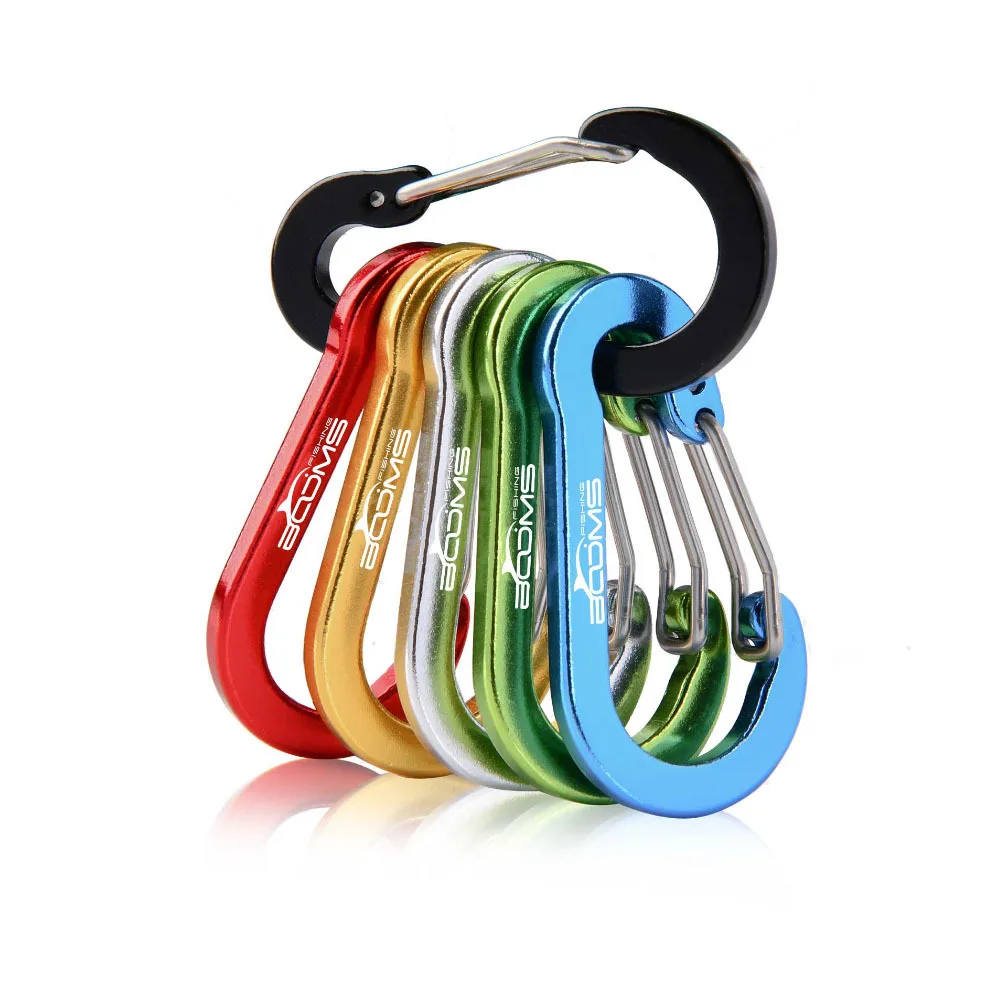 10PCS Carabiner Clip Set Tourist Small Hooks Outdoor Fishing Camping Cycling Hiking Multi Tool Keychain Buckle Karabiners