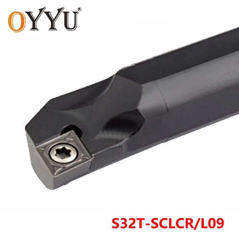 

OYYU S32T-SCLCR09 S32T-SCLCL09 Lathe Cutter Arbor Boring Bar SCLCR SCLCL 32mm use CCMT09 Carbide Inserts Turning Tool Holder
