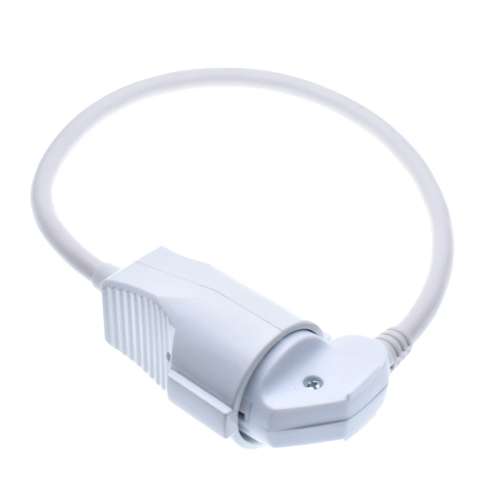 White EU European Power Extension Cord,Germany Male to Female Power Extension Cord Cable for PC Computer PDU UPS 0.5M