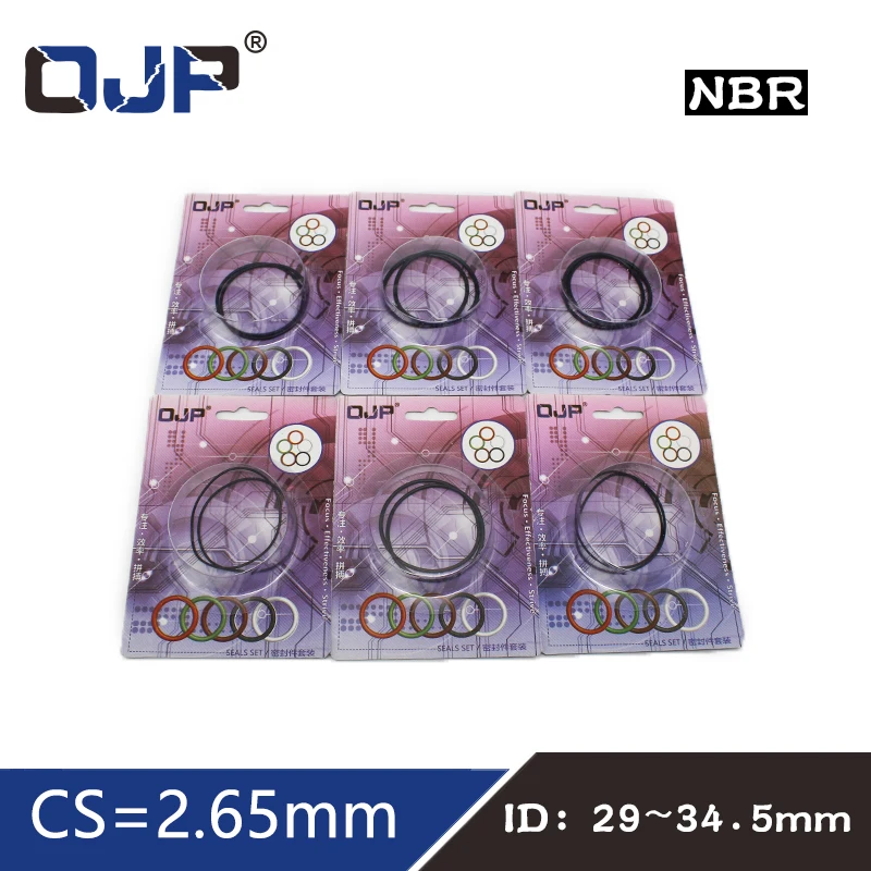 O-ring Waterproof NBR seal O ring Boxed nitrile rubber  Gask thickness CS 2.65mm ID29/30/31.5/32.5/33.5/34.5mm