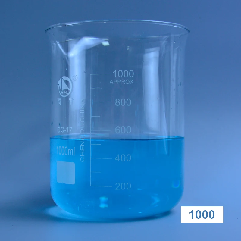 50-1000ml Borosilicate Graduated Glass Beaker in tall form glass measure cup Laboratory Equipment