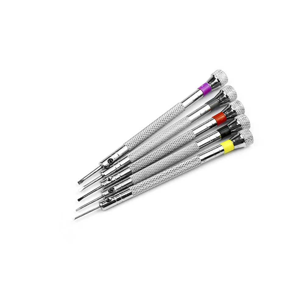 1Pcs 0.8-1.6Mm Staal Schroevendraaier Voor Horloge Repareren Draagbare Horloge Gereedschap Band Removal Met Mini Link Pins horlogemaker Gereedschap