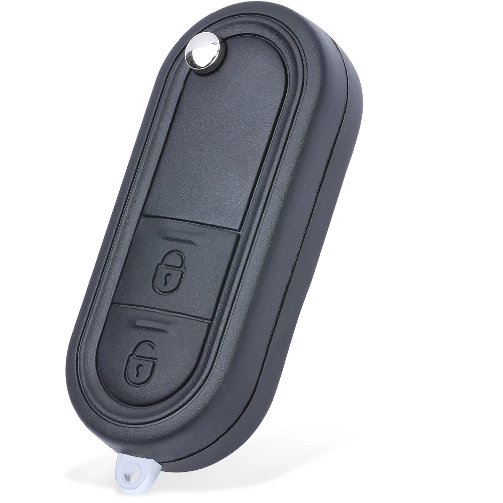 KEYECU kunci mobil Remote Control lipat Flip dengan 2 tombol 433MHz Chip ID46 Fob untuk MG MG3