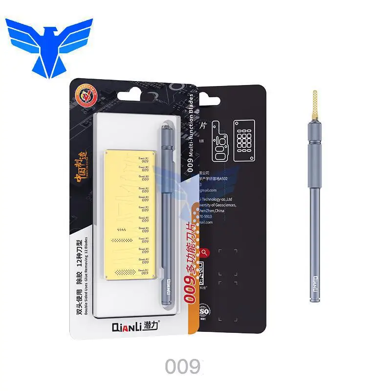 Qianli 007/008/009 Cpu di alta qualità Uv Ic rimozione colla coltello lama sottile scheda madre Bga Chip pulizia raschiatura leva strumenti riparazione